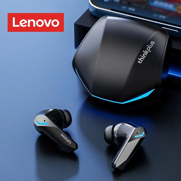 Fones de Ouvido Lenovo GM2 Pro Sem Fio com Bluetooth 5.3, Auriculares para Esportes e Jogos, Baixa Latência, com Microfone e Modo Dual, Earbuds de Alta Performance